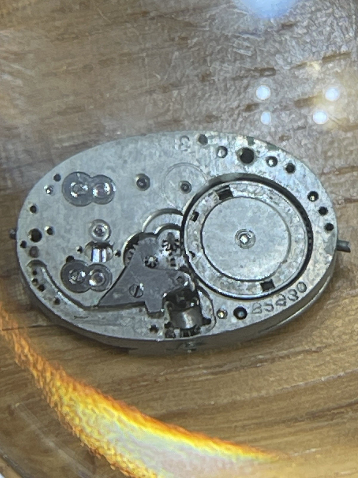 European Watch & Clock Co. Movement 19 Jewels 8 Adj. Swiss Made Vintage 25230