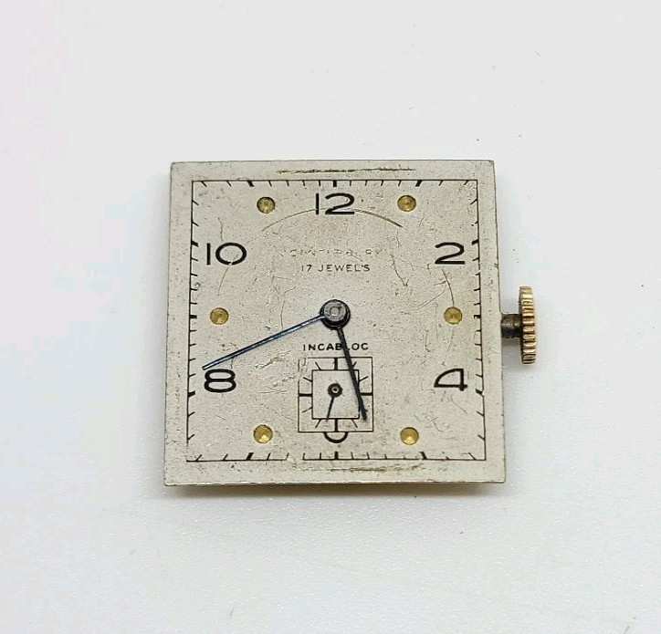 Vintage H. Fried Co Swiss 103 17J Mechanical Wrist Watch Movement Runs
