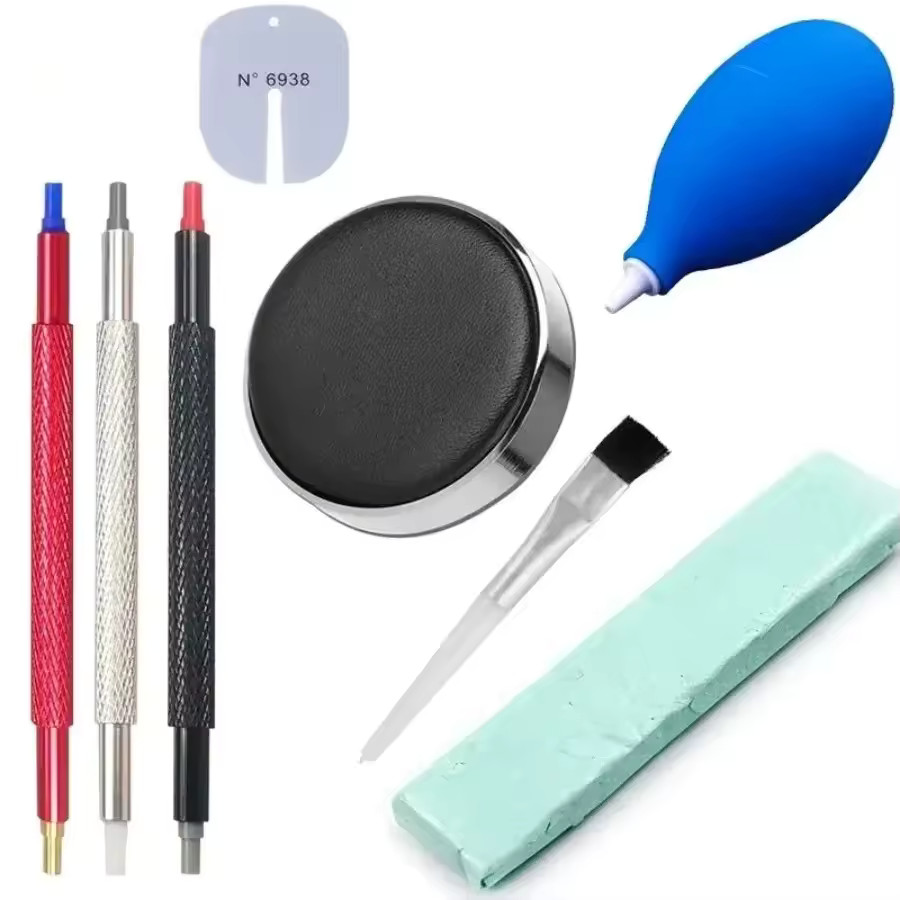 8Pcs Watch Repair Tool Kit Case Cushion Pad Movement Holder Jewelry Watchmaker