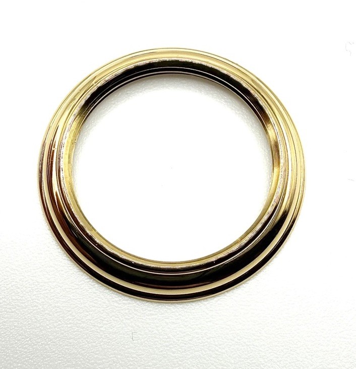 NOS Genuine Gucci 11/12.2, 1100, 1200 Gold Plated 26.0mm Screw-down Bezel Part