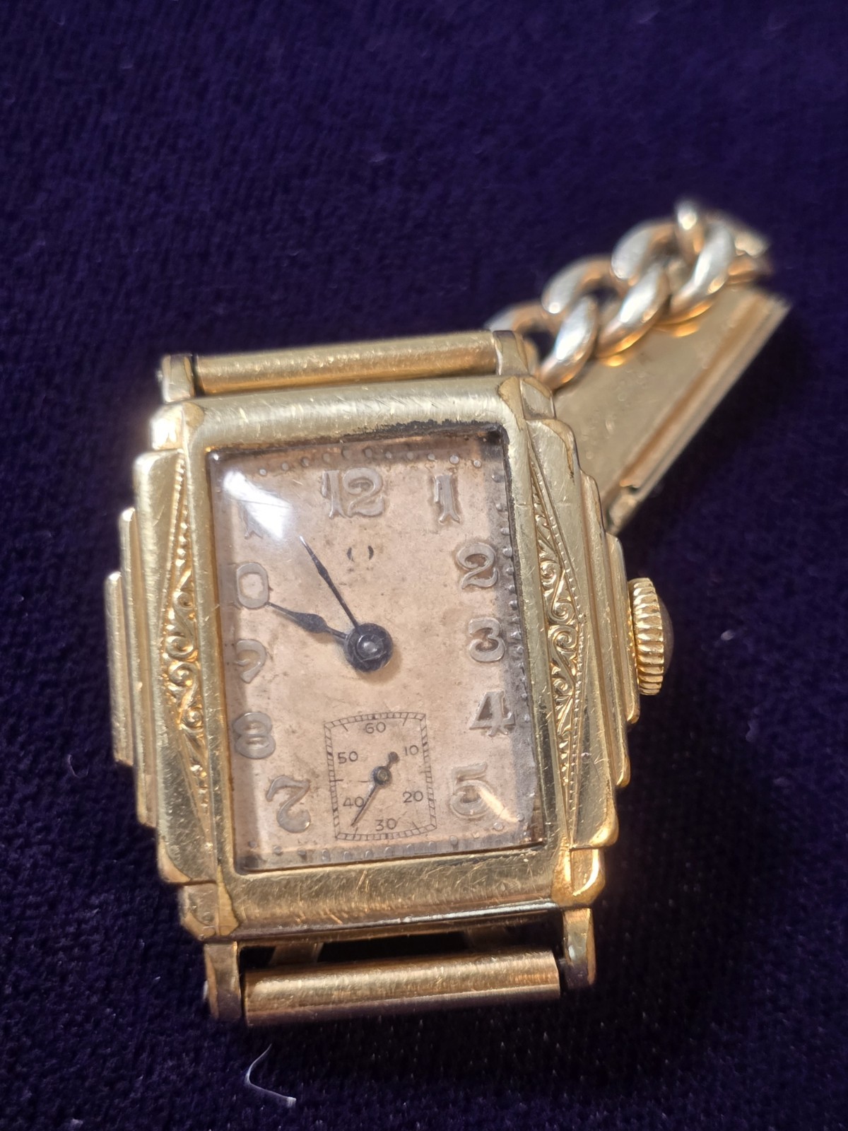 Vintage Omega Art Deco 15J Manual Watch Parts Repair Balance Staff Broken