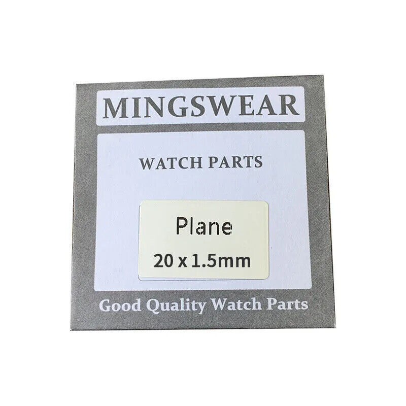 2PCS Flat Round Crystal 18mm-40mm Mineral Glass Watch Thickness 1.5mm Watch Lens