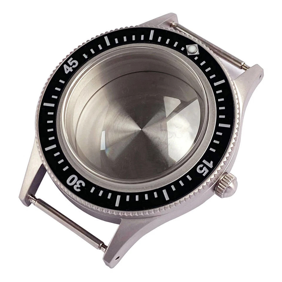 Sandblasted 40mm Diving Watch Case Dial Fit NH34 NH35 NH38 ETA2824 PT5000 SW200