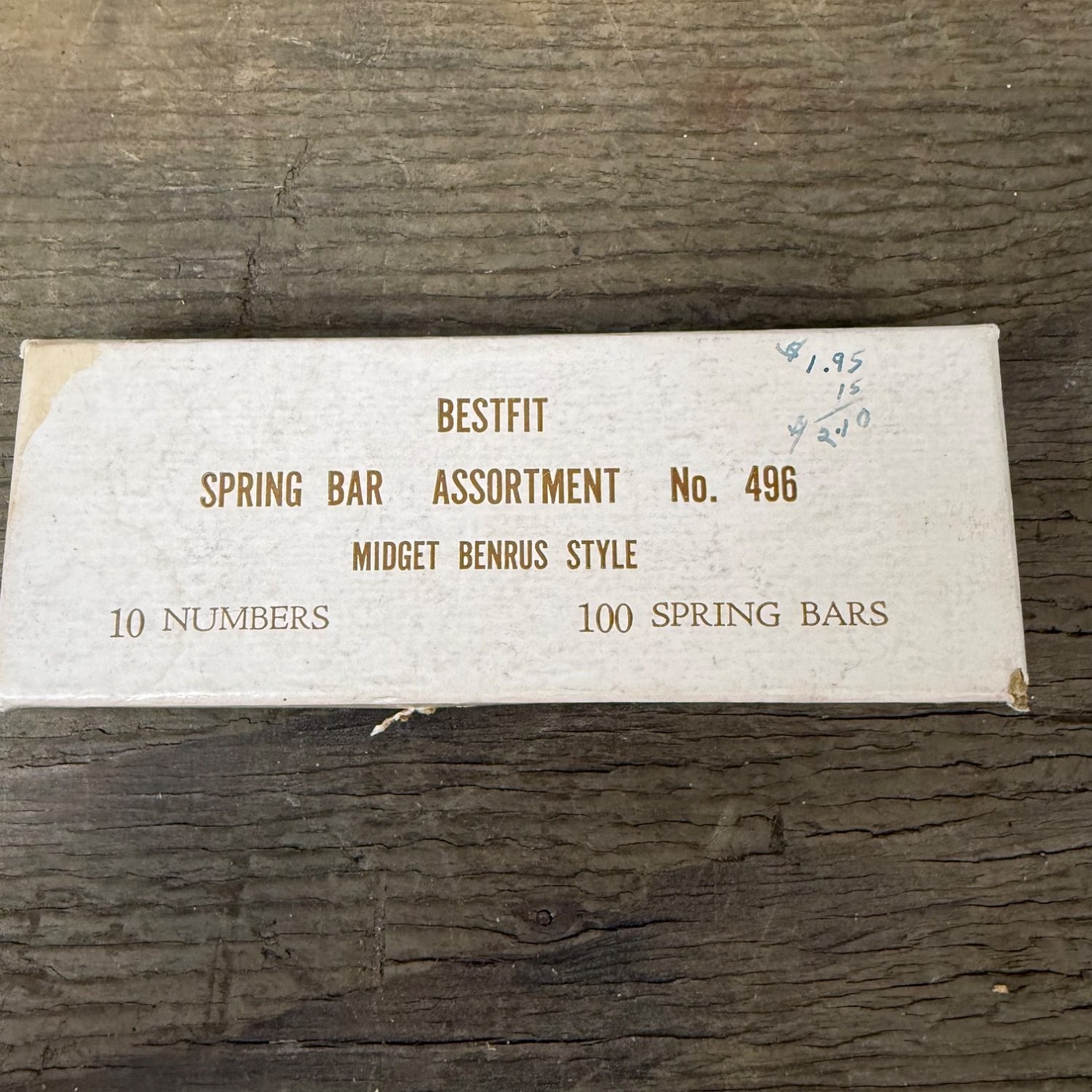 Vintage BESTFIT No. 496 Midget Benrus Style Spring Bar Assortment 100pc Steel