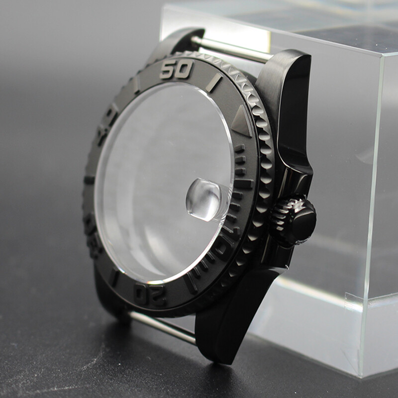 40mm Improved GMT Submarine Yacht watch Cases Ceramic Bezel For Nh35 NH36 NH38