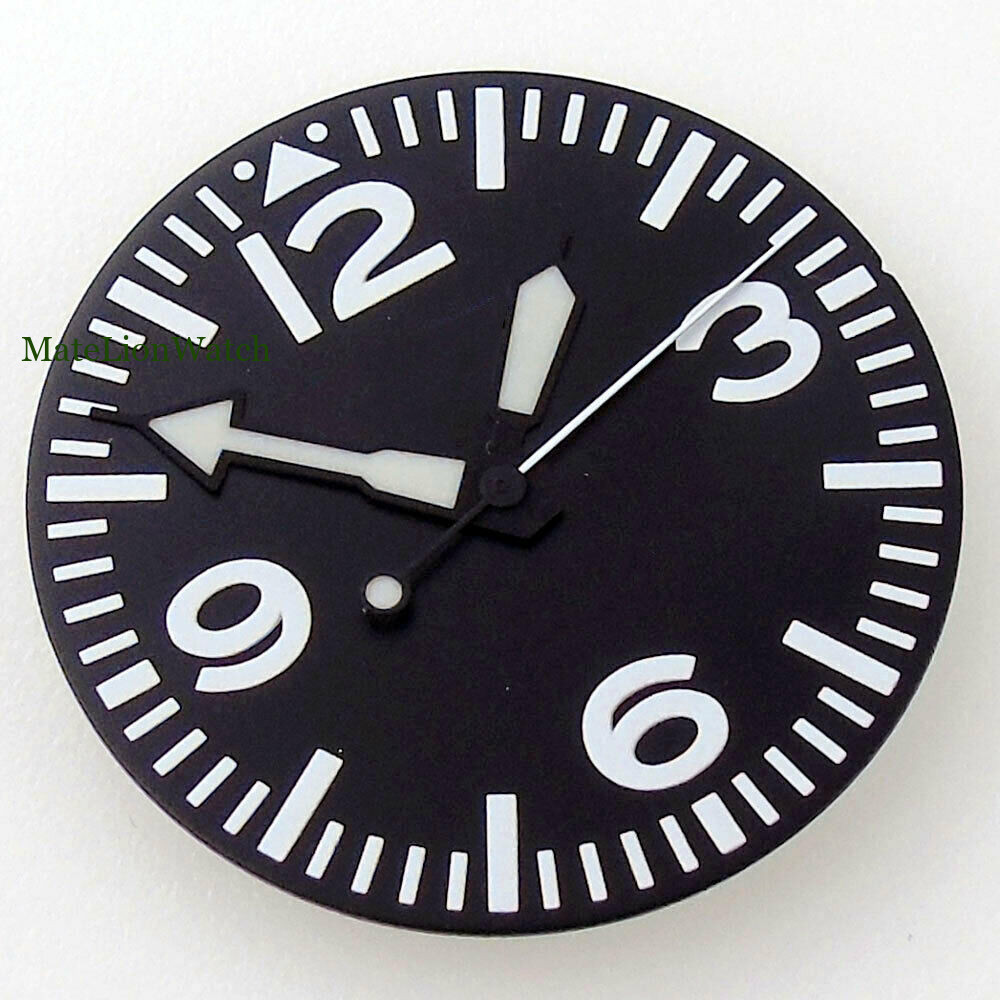 29mm Black Sterile Watch Dial For NH35 NH36 Miyota8215 DG2813 ST1612 Luminous