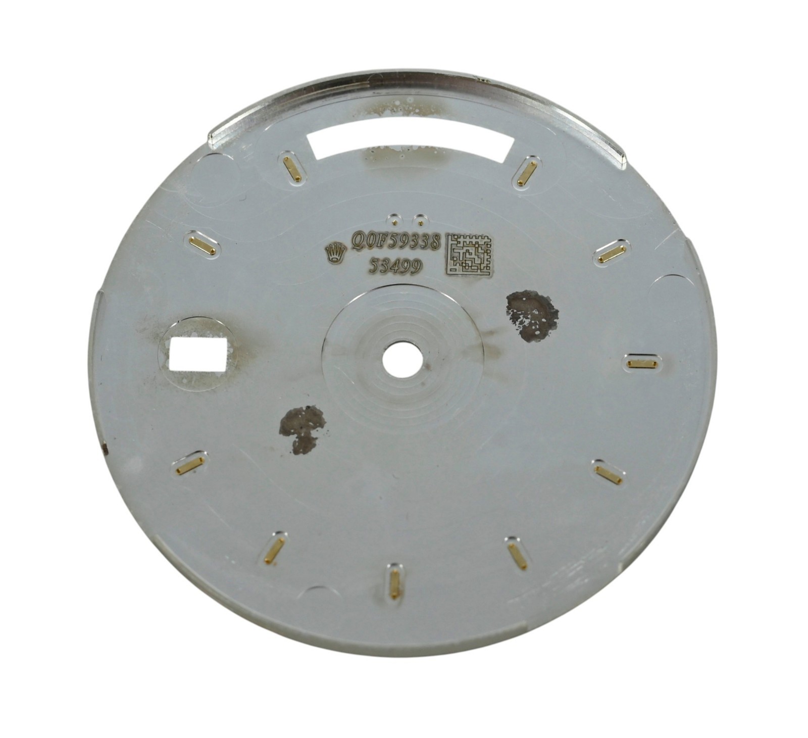Rolex Factory Day-Date 40 Silver and Gold Luminous Stick 40mm Watch Dial 228238!