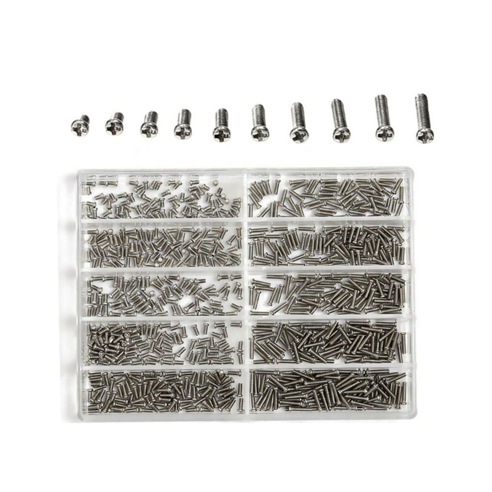 1.6mm-6.0mm Watch Back Cover Screw Phillips Replacement Watch Repairing Tools