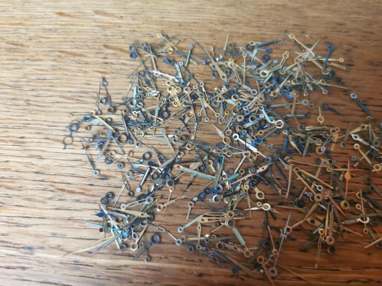 Job Lot of Vintage Pocket Watch Hands, Gilt / Blue, Various Styles #M223