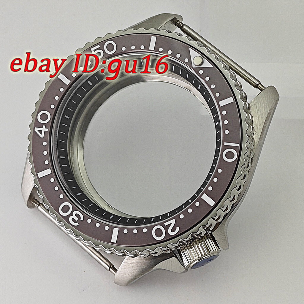 42mm NH35 NH36 silver Watch Case Sapphire Glass Ceramic Bezel Stainless Steel