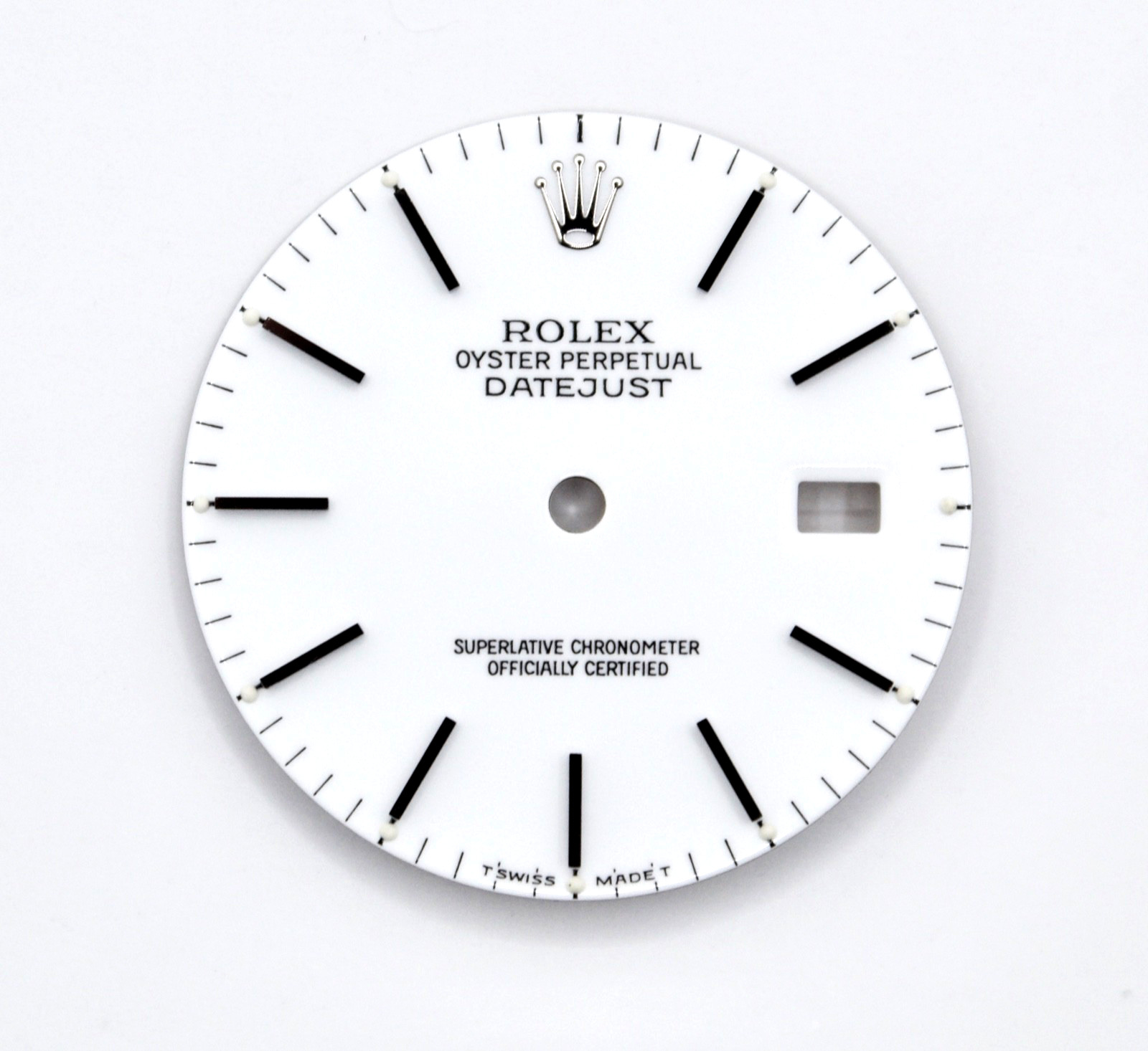 ORIGINAL Rolex Dial 36mm Datejust White Stainless Steel w Date 16013/16233