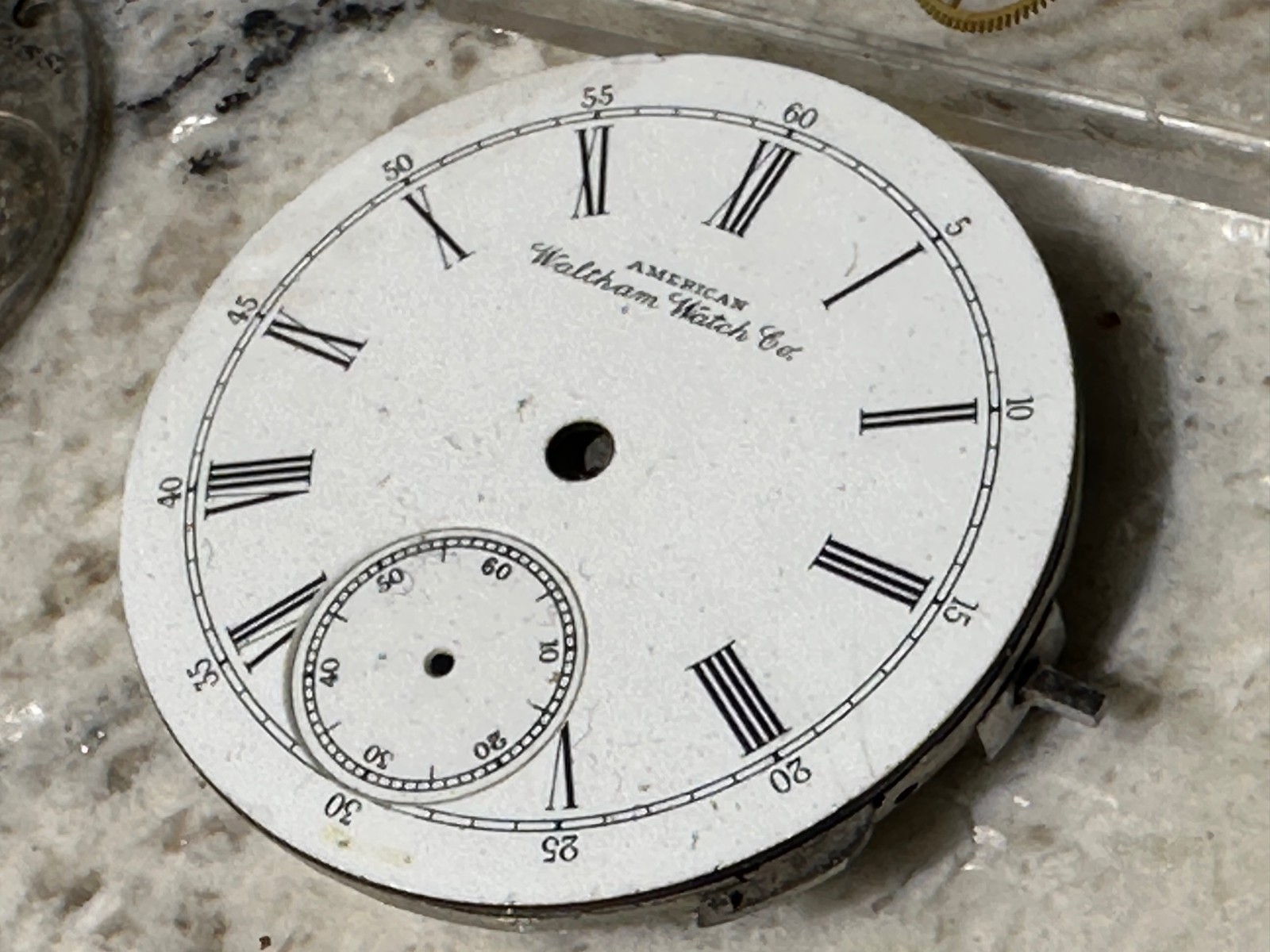 AMERICAN WALTHAM WATCH CO. Vintage Pocket Watch Movement Parts/Repair Only USA