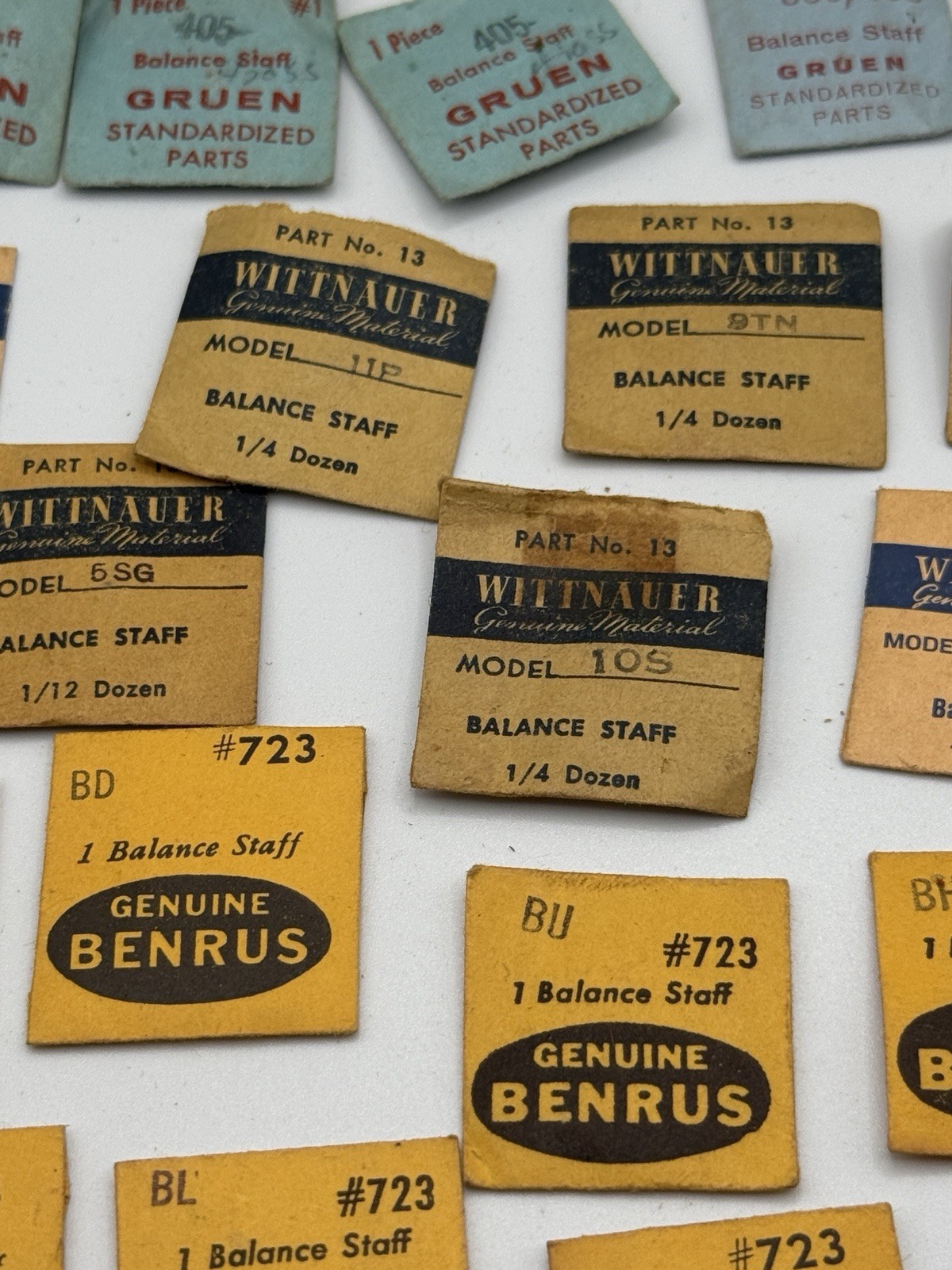 VTG LOT NOS Balance Staffs Longines, Wittnauer, LeCoultre, Omega, Benrus, LOT 6