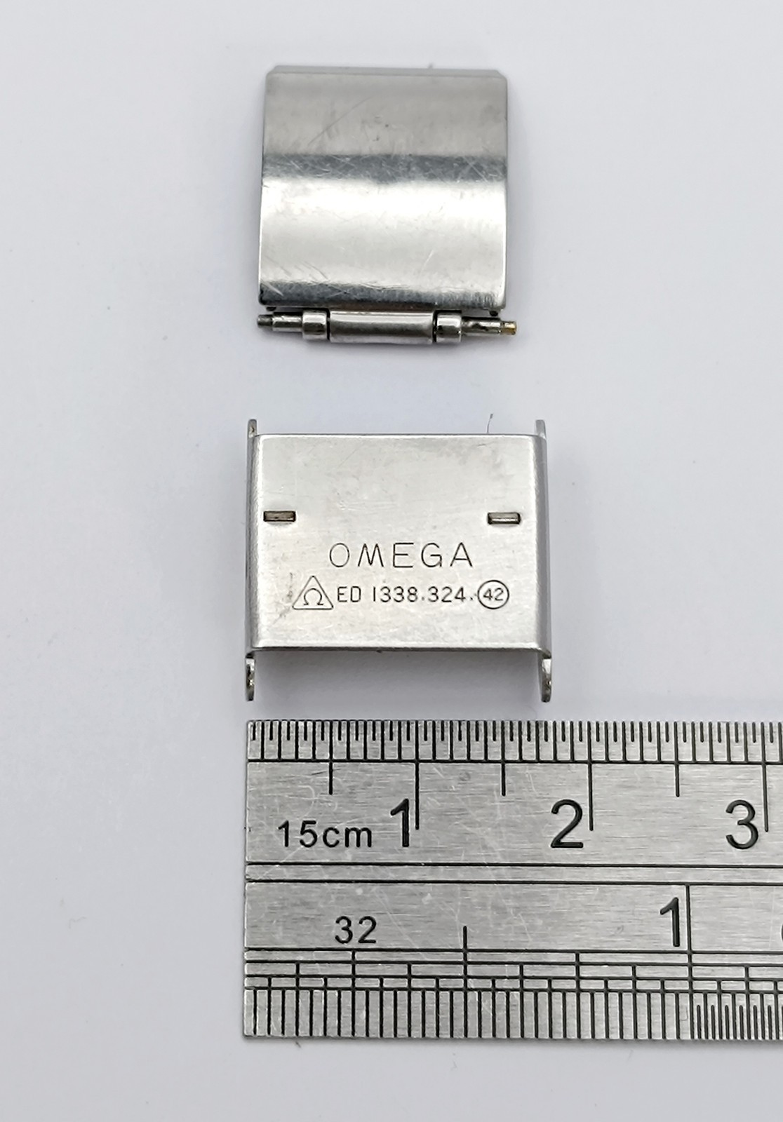 Omega Sliding Clasp ED 1338.324 42 Steel 18mm Omega Watch Bracelet Clasp