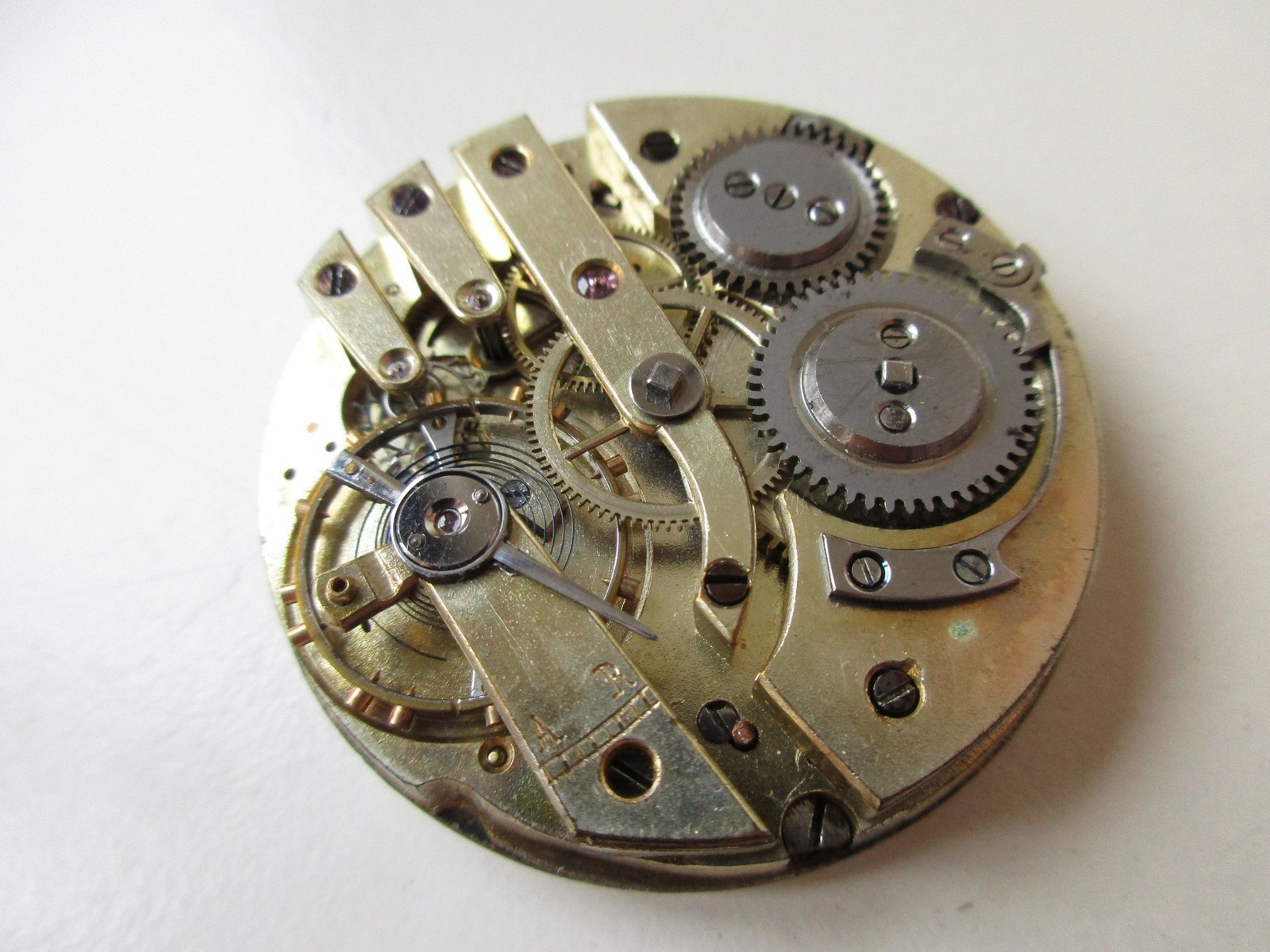 Pocket watch movement diam. 43.2 mm crown wind (at 12) & dial – running
