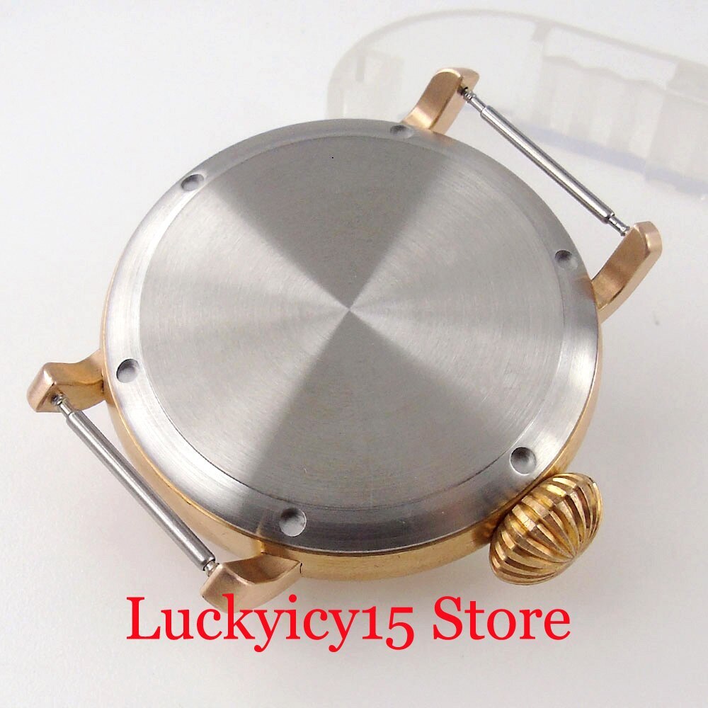 46.5MM Fit NH35A NH36A ETA 2824 PT5000 Automatic Waterproof Bronze Watch Case