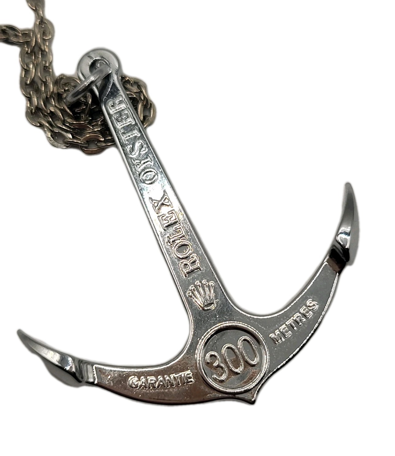ROLEX Oyster Submariner Anchor Chain Necklace 300 Metres 1000 Ft