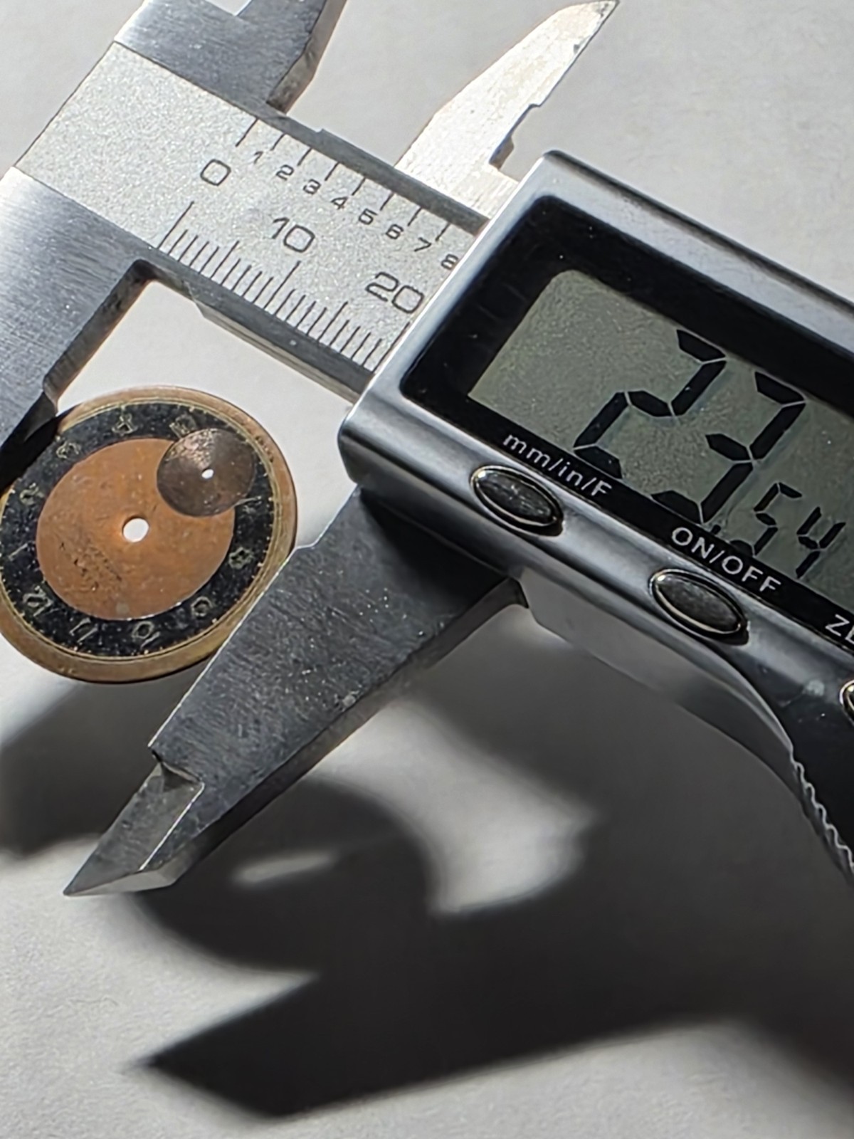 Vtg Eisner Military Style Watch Dial 23.55mm (V24)