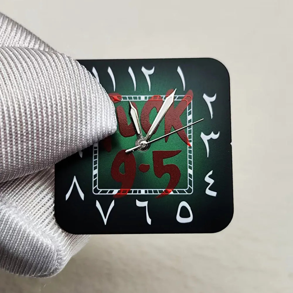 27mm Watch Dial Square Roman Numeral Men Face Design For NH35 Movement Parts