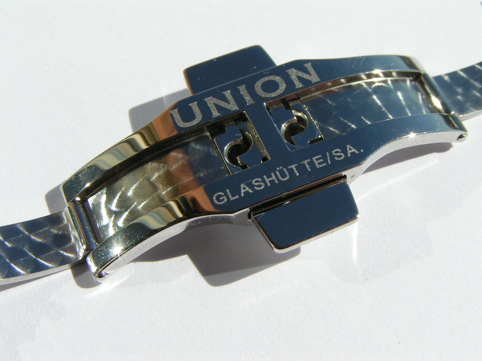 UNION GLASHÜTTE SA Stainless Steel 18mm Deployment Deployant Clasp Buckle I259