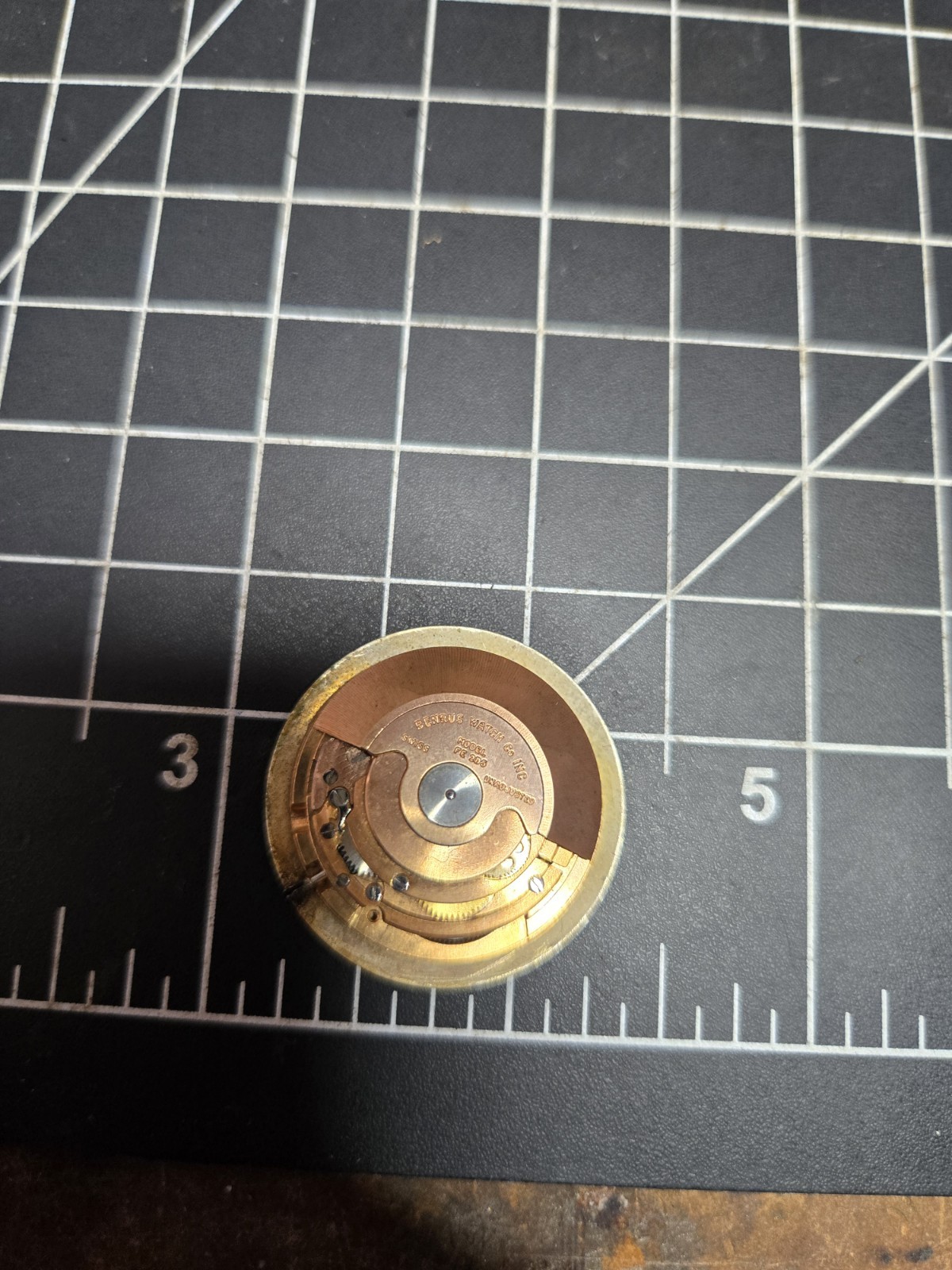benrus automatic selfwinding watch movement 3 star fe 2d5 25 jewel 25j vintage