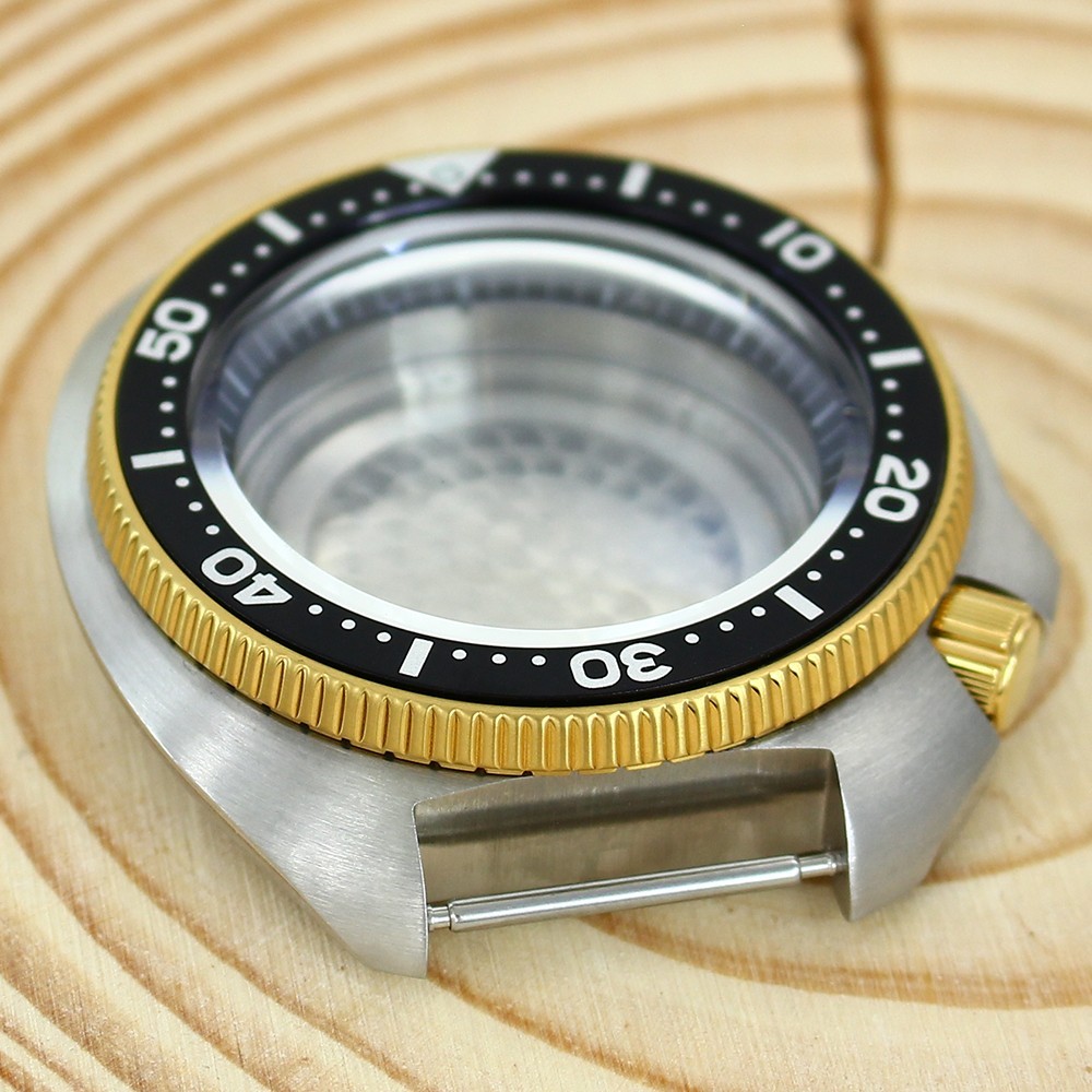 44mm Watch Case Modify turtle Mod 4.1 O’clock 316L Stainless For Seiko NH35 NH36