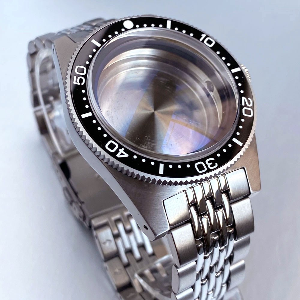 40mm Bow Sapphire Glass Watch Case Fit Seiko 62Mas NH34 NH35 NH36 7S26 ETA 2824