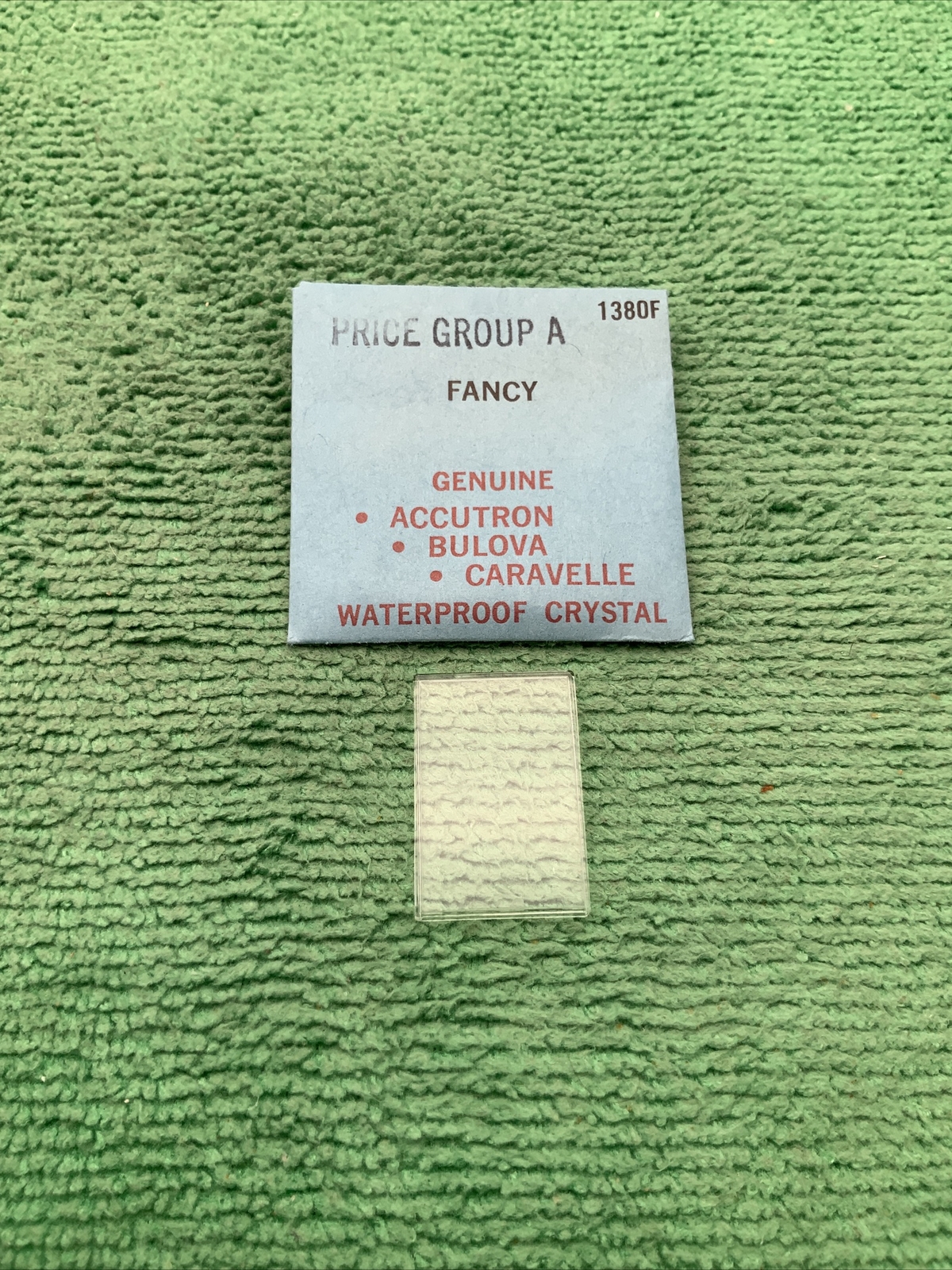 Genuine Bulova Accutron Part # 1380 F Watch Crystal