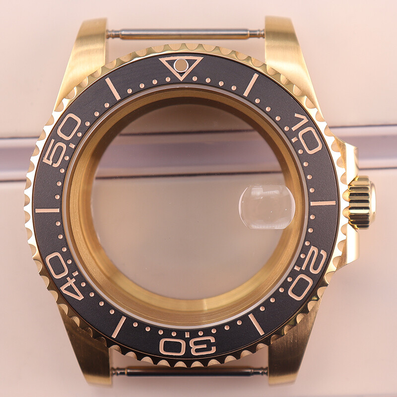 40mm diver Watch Case Cyclops Sapphire Glass For Seiko NH35 Mechanical movement
