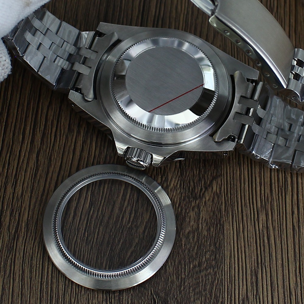Modify SUB Mod 38mm Watch Case Strap Domed Acrylic Glass For Seiko NH35 36 NH38