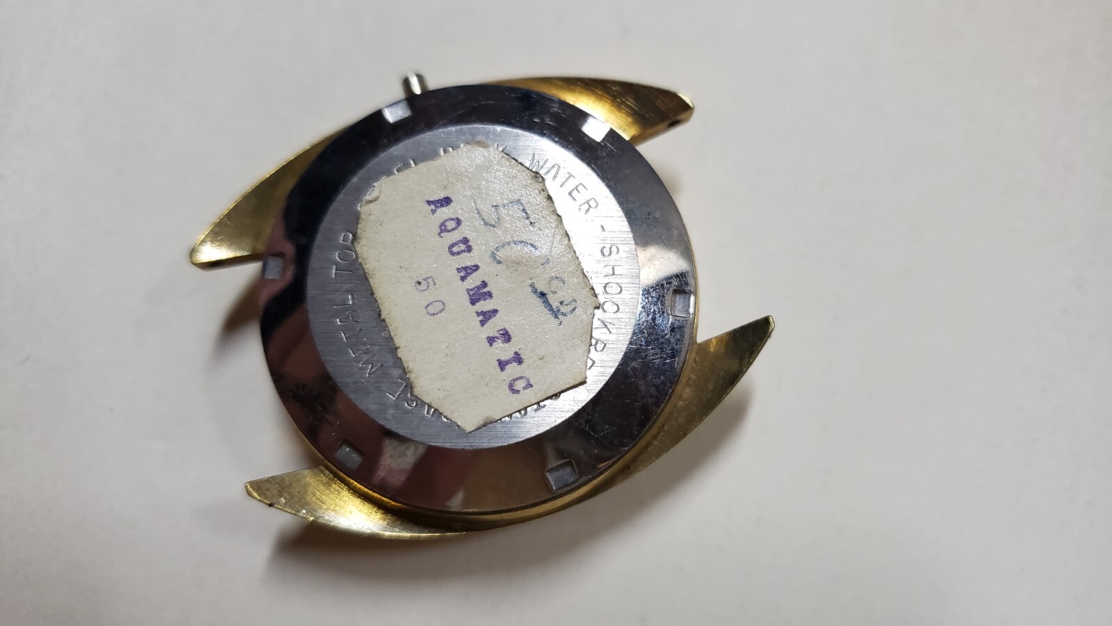 NEW Vintage Croton Gold Plate Men’s Watch Case w/ Crystal / G10 Water resistant