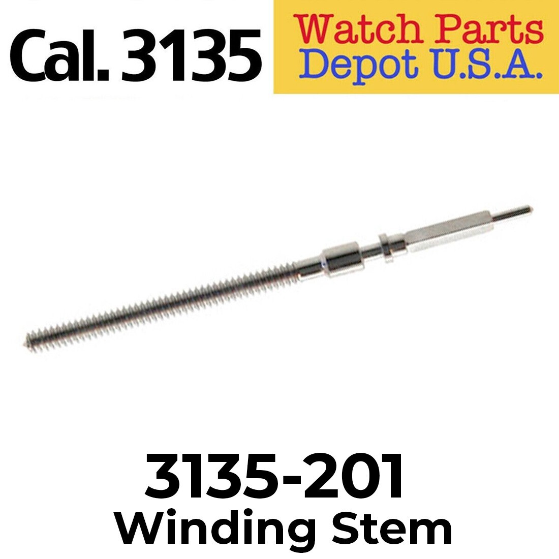 Swiss Made Replacement Winding Stem for Rolex 3135, 3155, 3175, 3185, 3186 – NEW