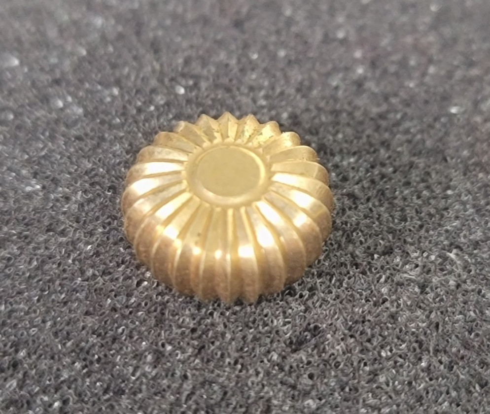Vintage Pocket Watch Crown Gold Filled 10mm Diameter 5mm Height 7mm Opening F29e