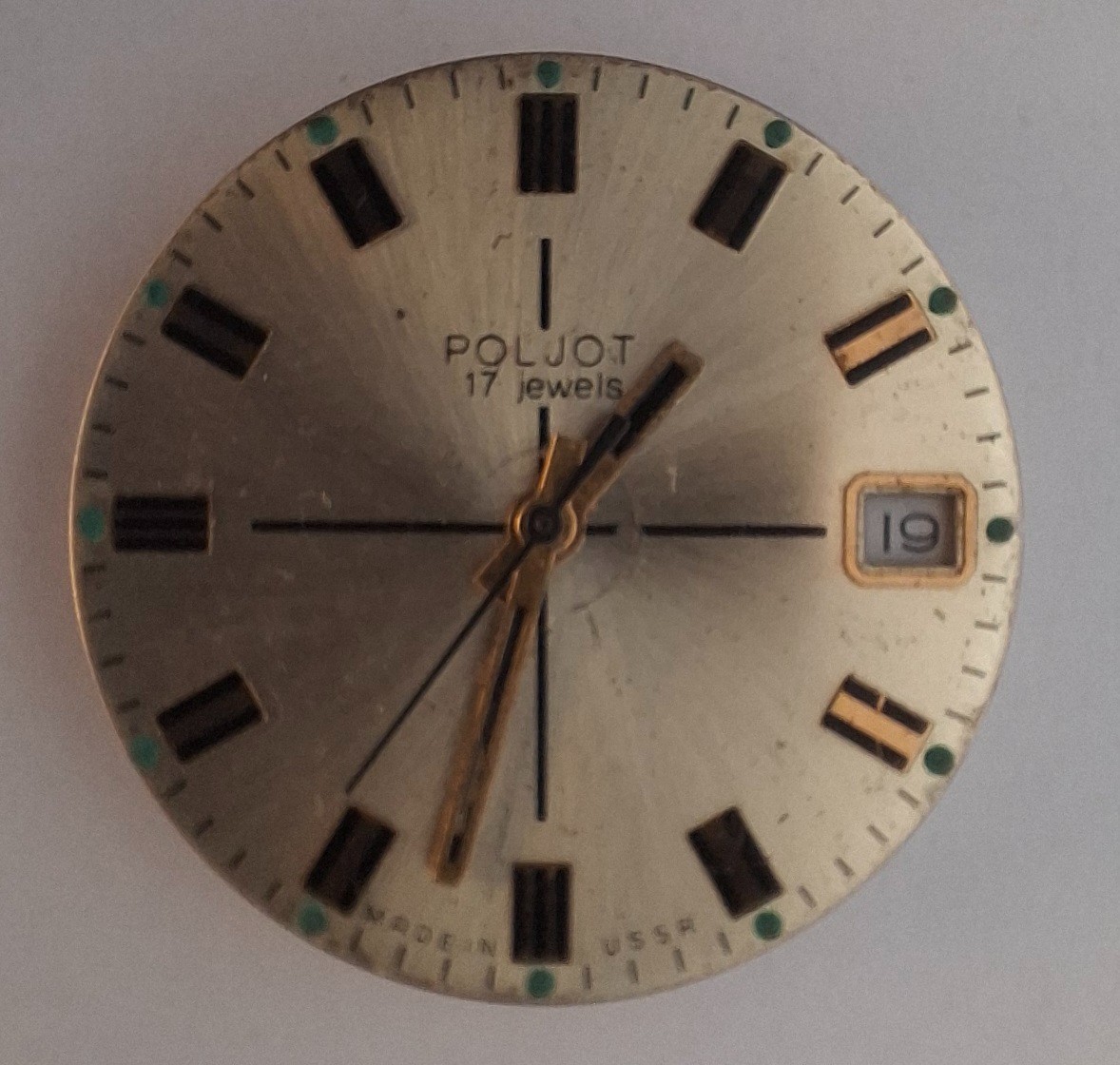 Lot 40 Soviet Watch Movements Zarja Poljot 17J w/Dial, Individually Bagged