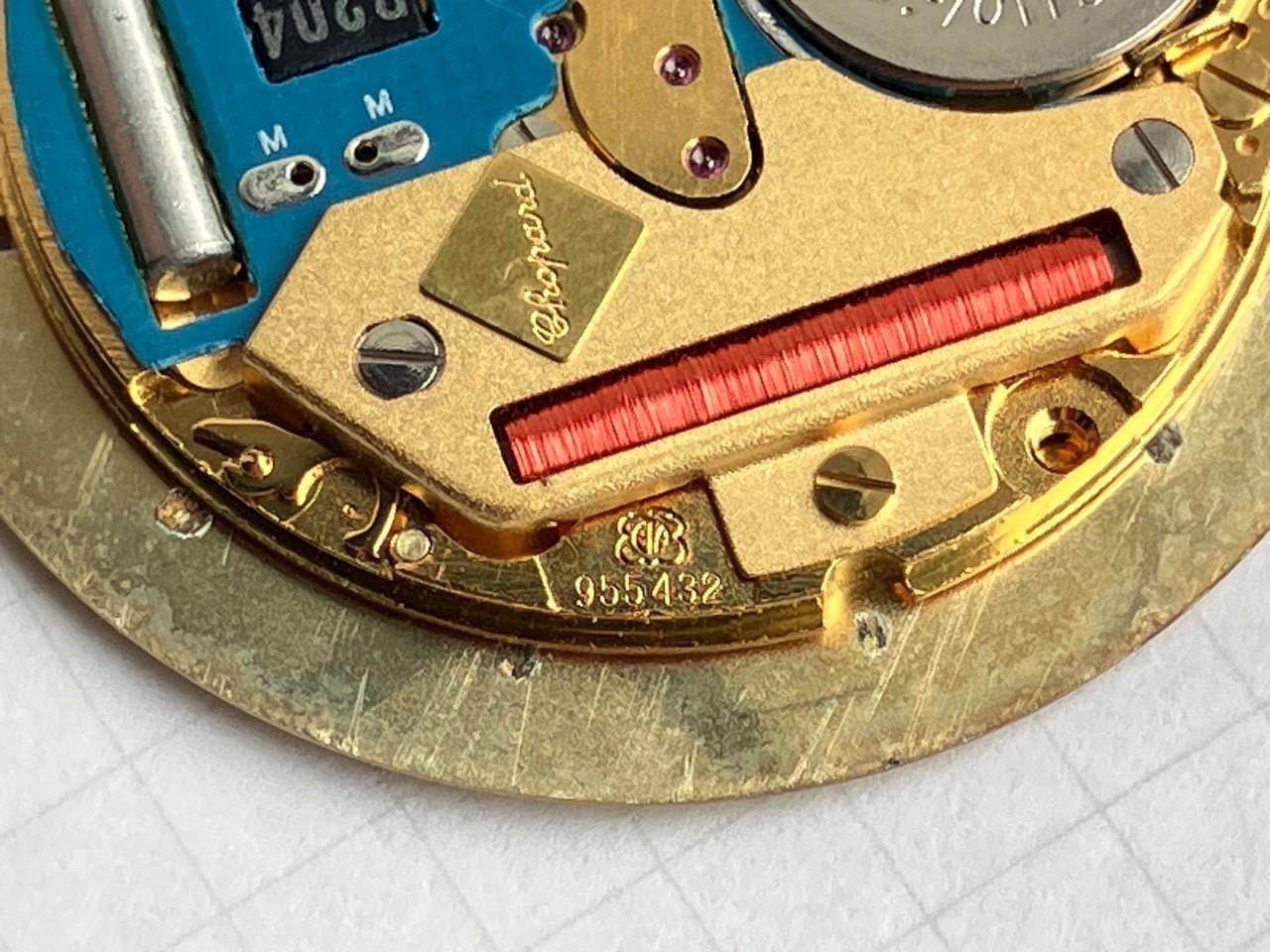 Chopard Geneve Quartz ETA 955 432 Movement Dial Hands Working (ref 1928A)