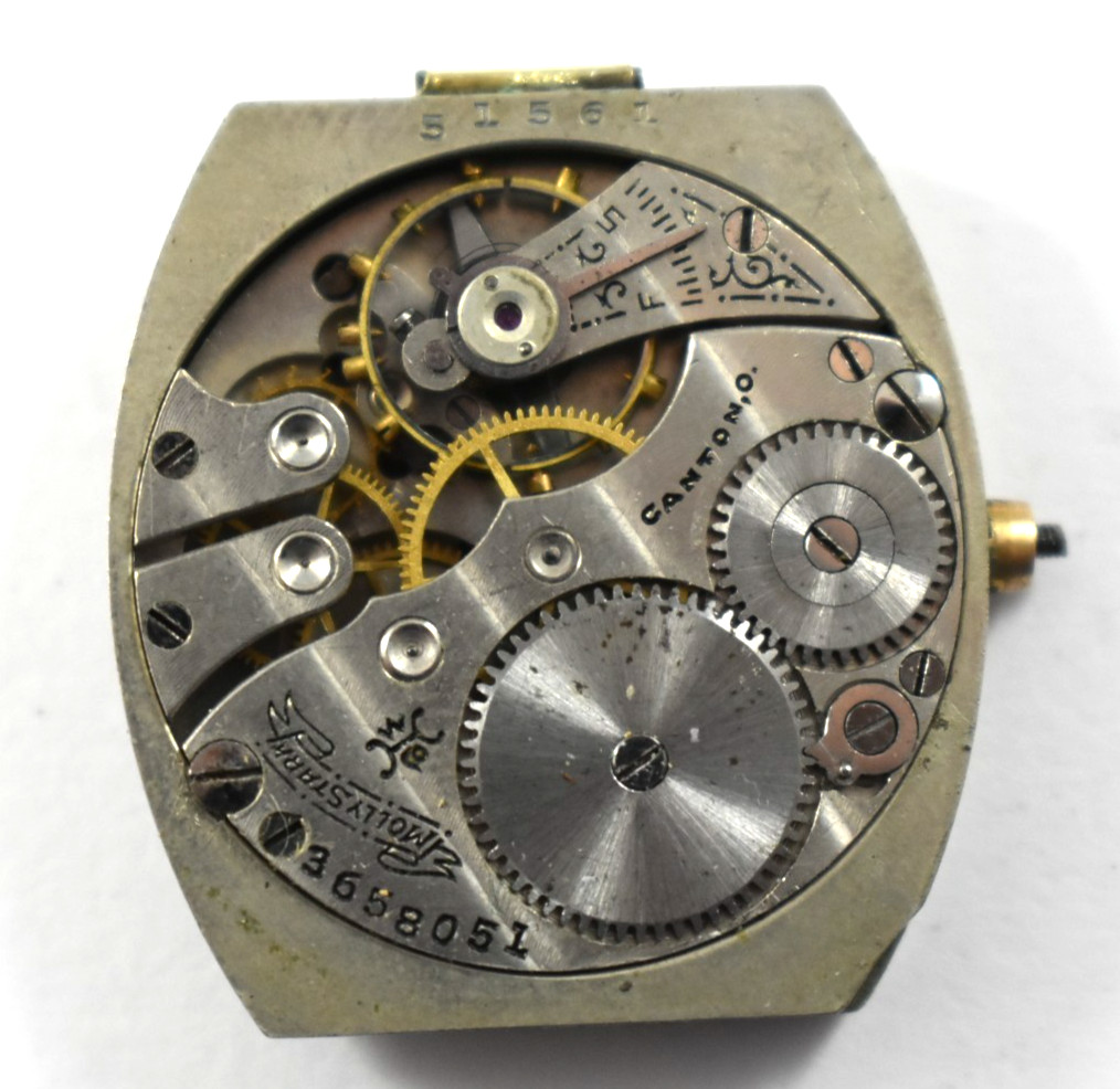 Vintage Dueber Hampden Molly Stark Wrist Watch Movement lot.qg