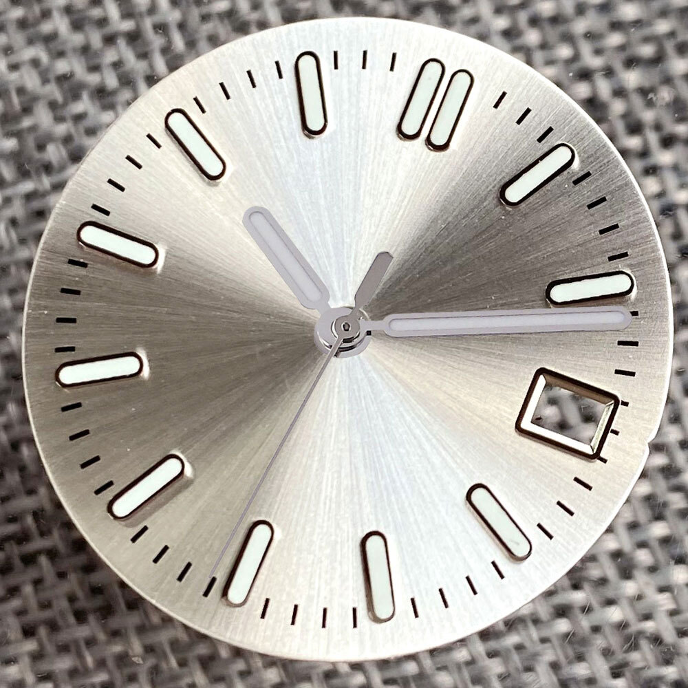 MOD 29mm Sunburst Watch Dial Hand Blue Green Silver for NH35 NH36 Watch Part