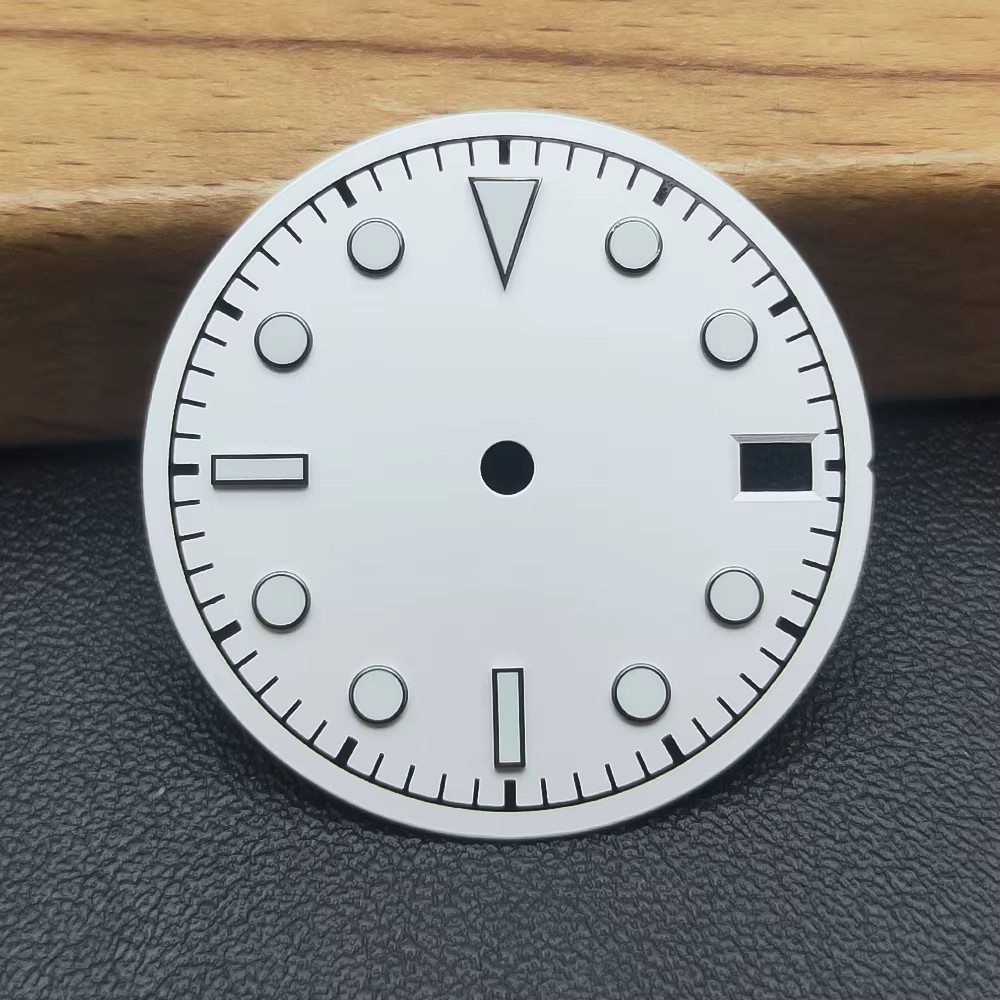 Neiton 28.5Mm Black White Blue Gray Green Watch Dial Green Luminous Dial Fit NH3