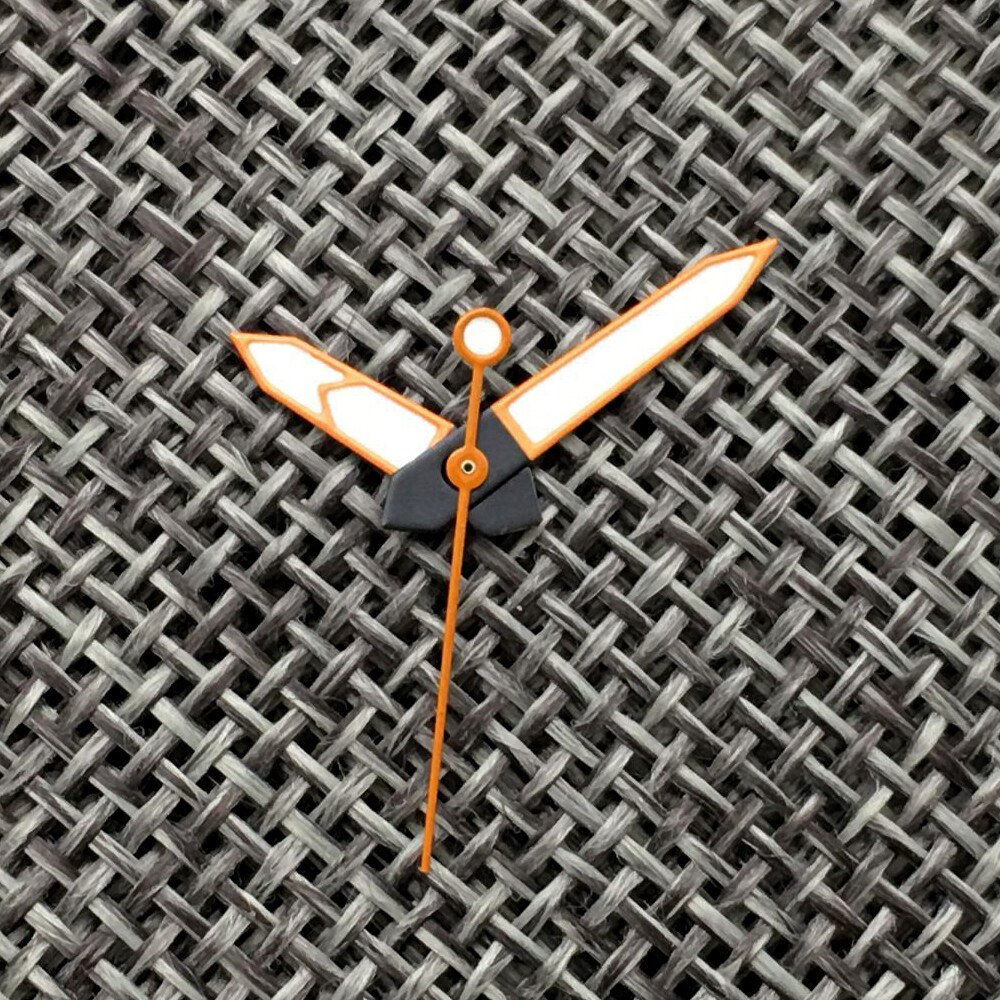 Black/Orange/Olive Watch Hands For NH35 NH36 7s26 4r35 7009 Movement Green Lume