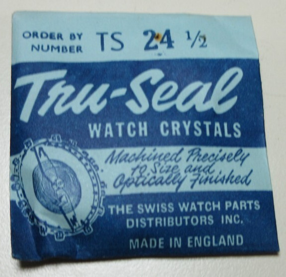TRU-SEAL ROUND WATCH CRYSTAL WATCHMAKER REPLACEMENT PART TS-24 1/2 #74