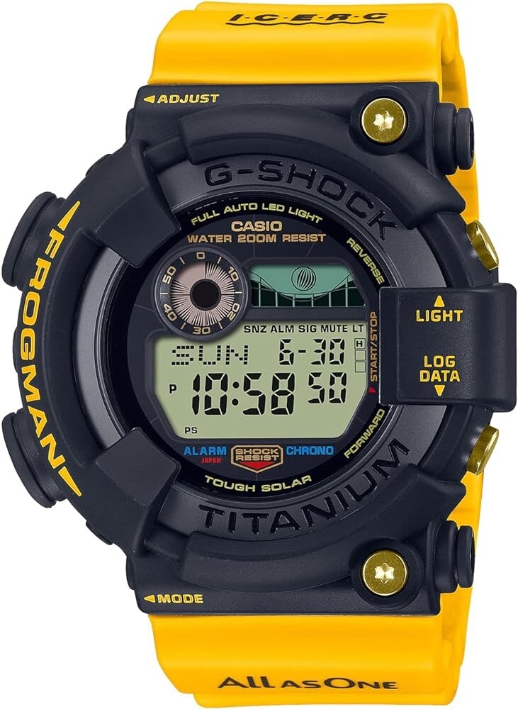 Genuine Casio G-Shock Frogman I.C.E.R.C GW-8200K black resin watch bezel
