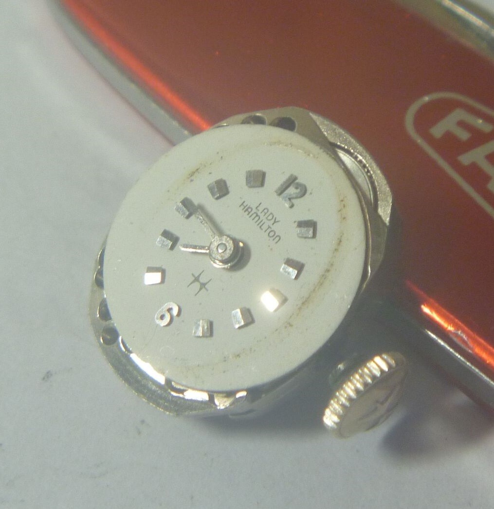 1950 Hamilton Ladies 22 Jewels Caliber 761 Movement 13.2mm Dial Hands- TICKS !!