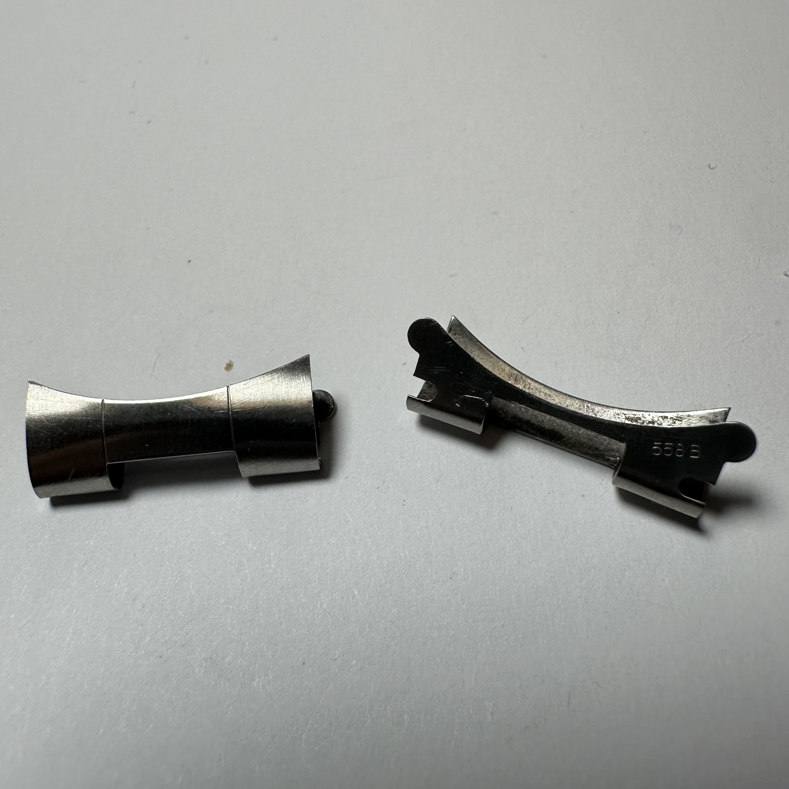 Rolex 20mm Pair Endlinks 558B for 78360 Datejust No Holes Bracelet