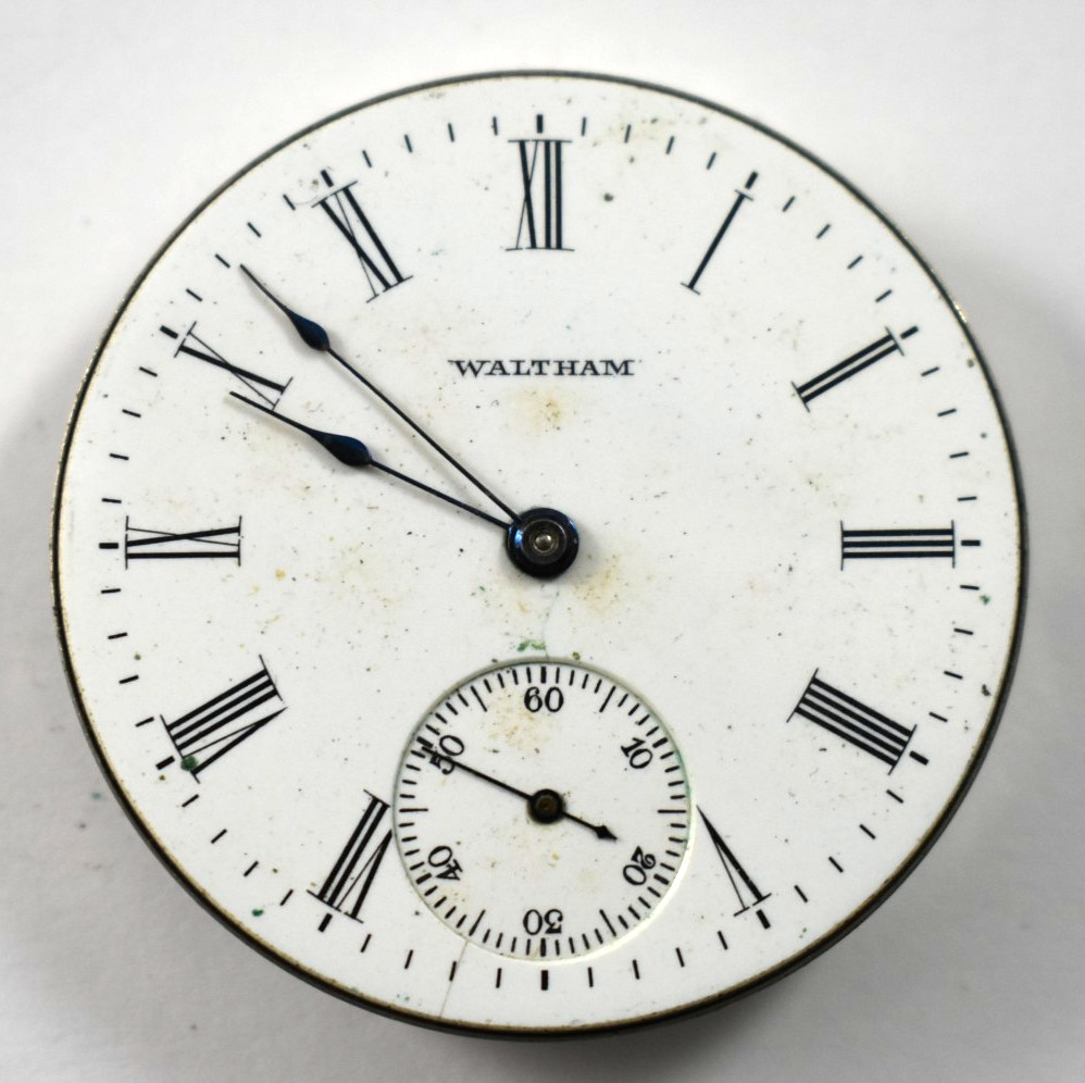 Vintage Waltham Grade 610 16s 7J Hunting Pocket Watch Movement lot.wc