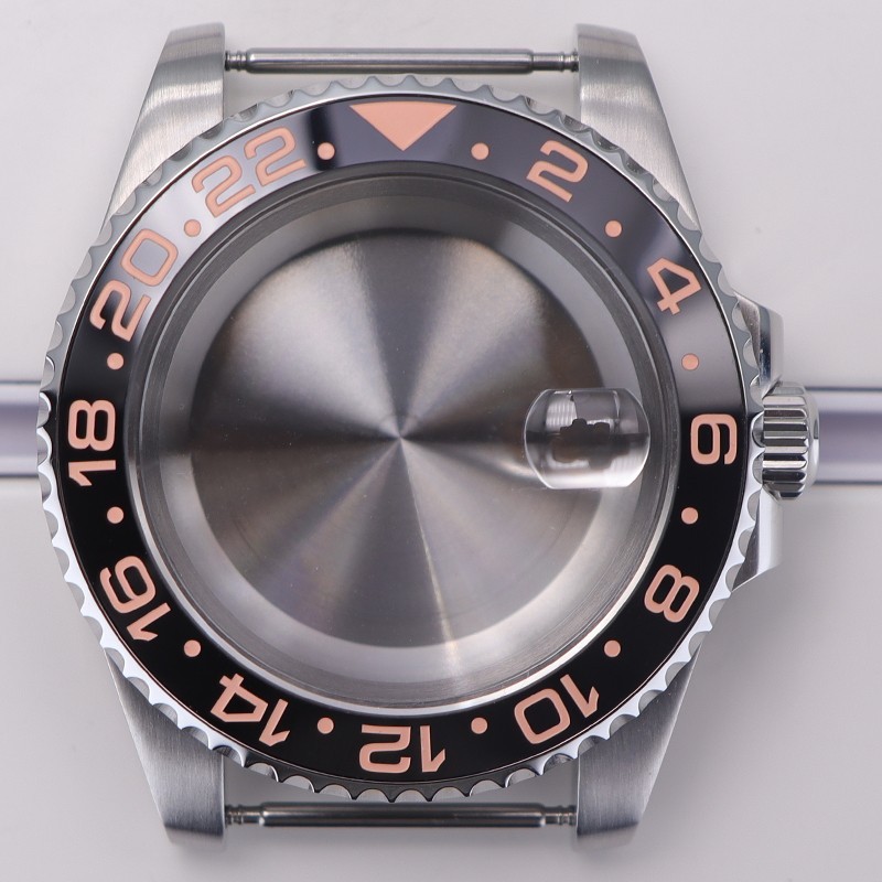 FEIYASHI 40mm Brushed Silver NH35 Watch Case Sapphire For Seiko NH35 28.5mm Dial