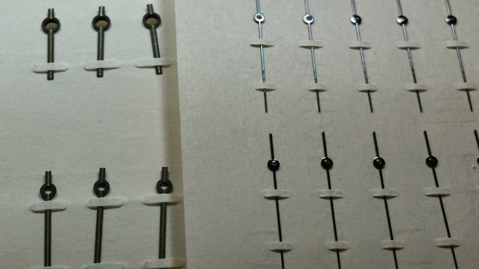 Black Star White Enamel Strip, 3 Hands (Hour, Minute, Second), 26mm, 90/150, for