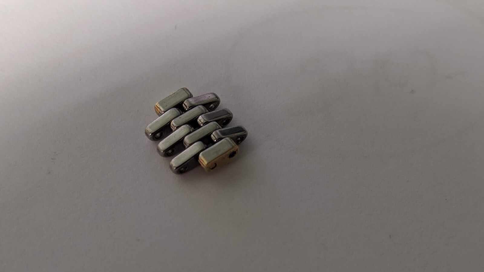 Omega LINK X20221 Stainless Steel and Gold ladies, approx 11.1mm diameter