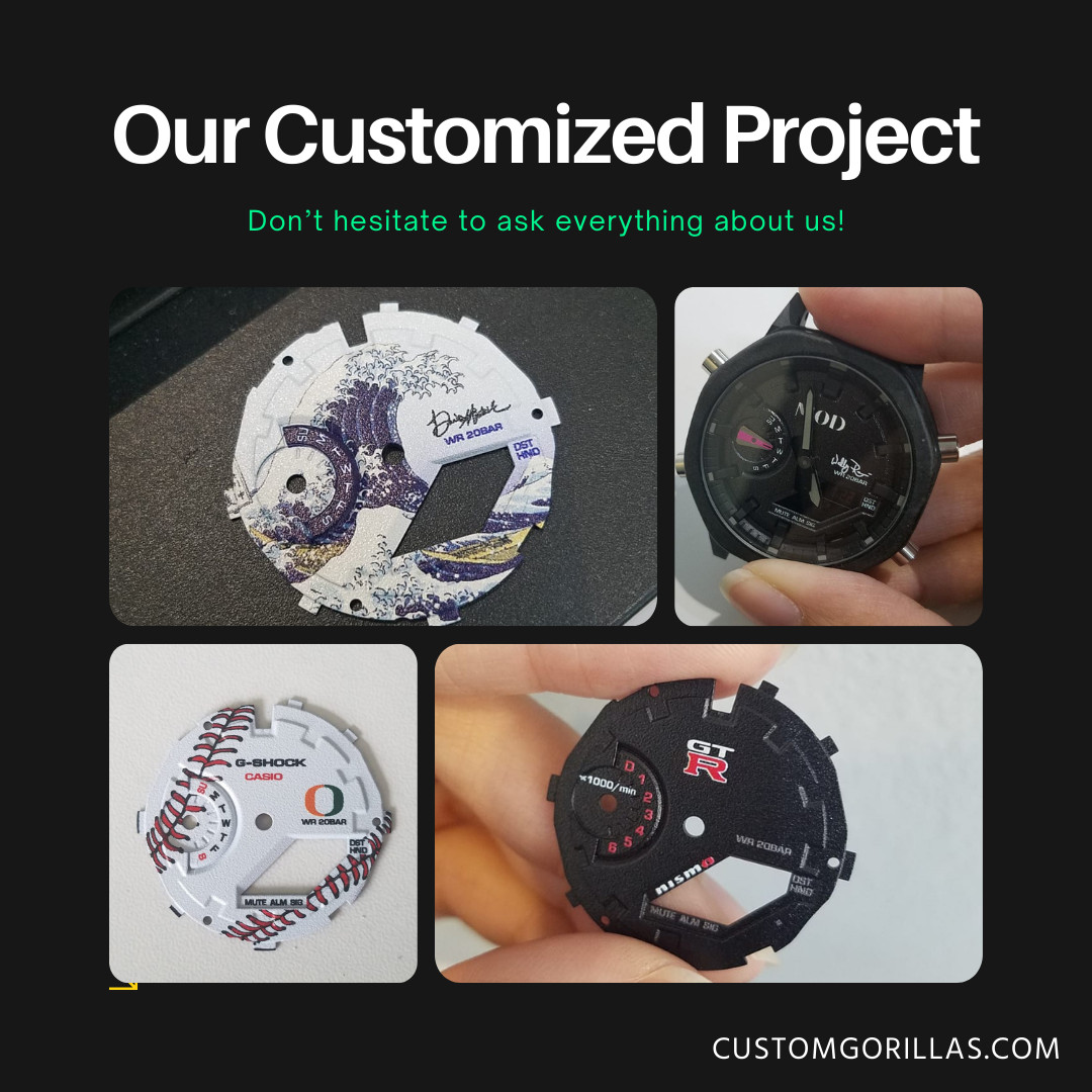 CasiOak Mura Kamii Replace Dial G Shock GA 2100 Custom Design G-Shock Parts