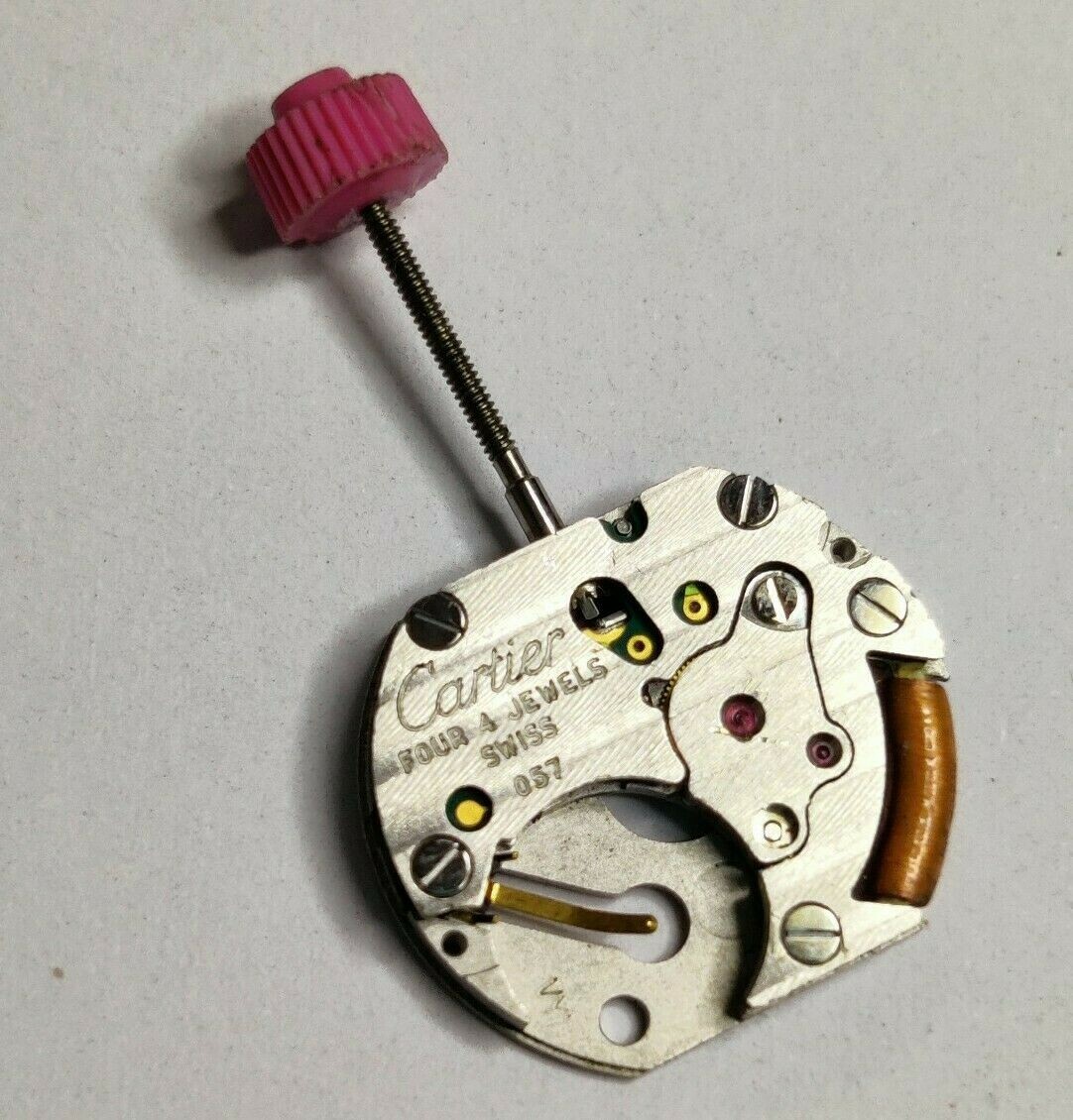 cartier quartz movement cal 057 non working, parts, repair