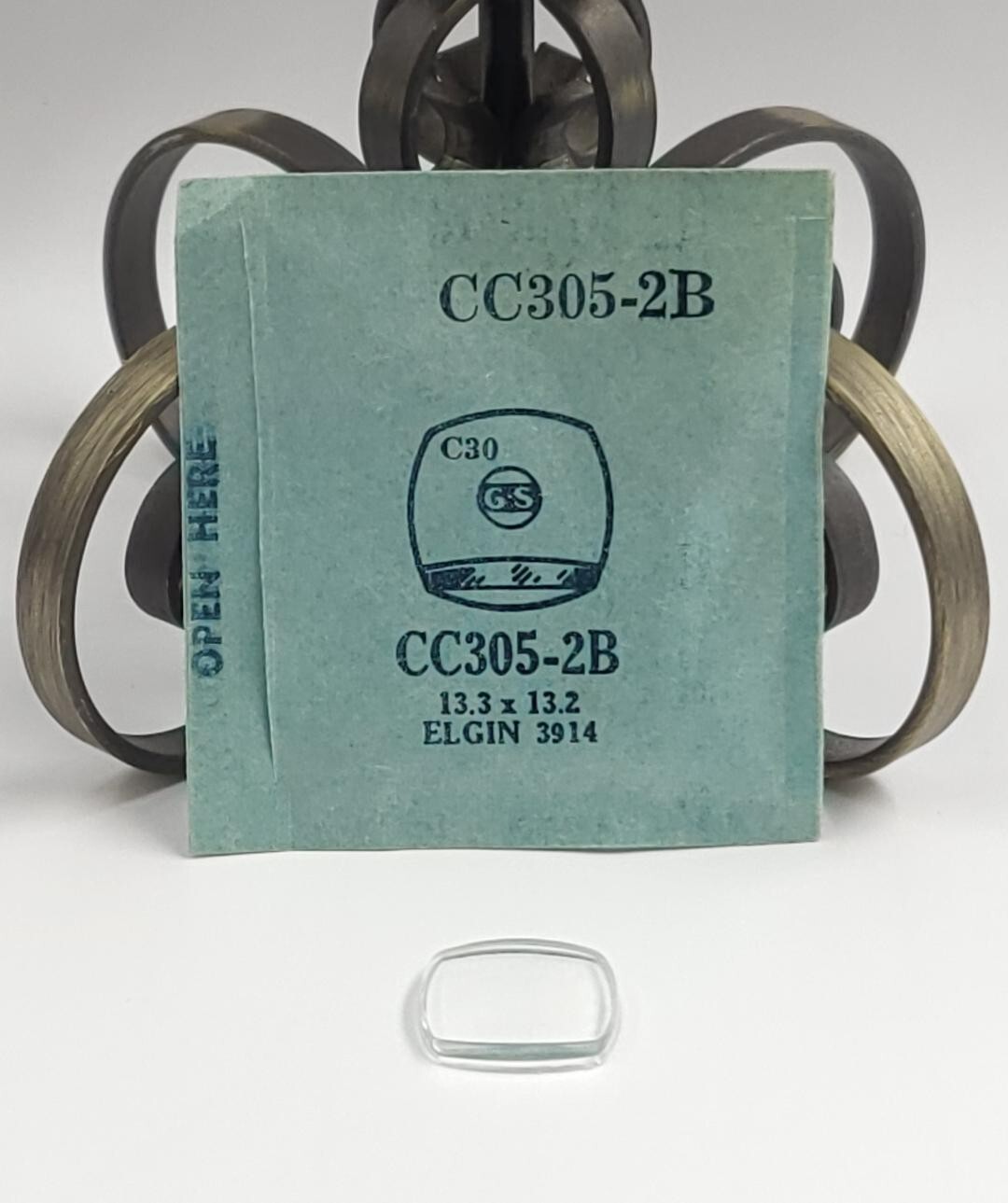 VTG G-S CC305-2B ELGIN 3914 Replacement Watch Crystal 13.3×13.2 mm